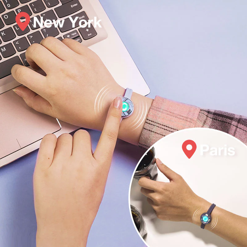 Candy Wave Touch Bracelet Single(Marshmallow Blue) - Image 4