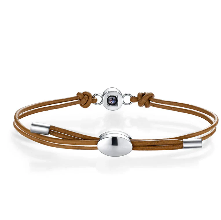 Personalized  Genuine Leather Photo Bracelet - Image 9