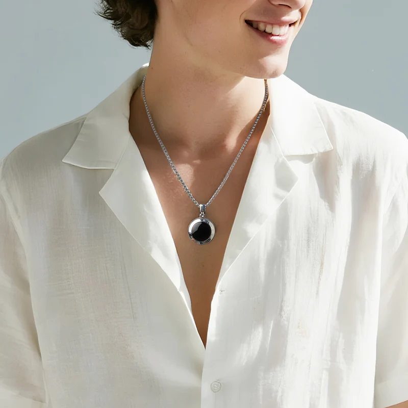 Soulmate 2.0 Touch Necklace with Obsidian - Image 2