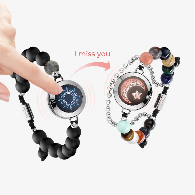 Sun&Moon Energy Touch Bracelets with 13 Types of Natural Beads - Image 3