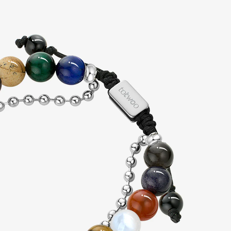 Sun&Moon Energy Touch Bracelets with 13 Types of Natural Beads - Image 7