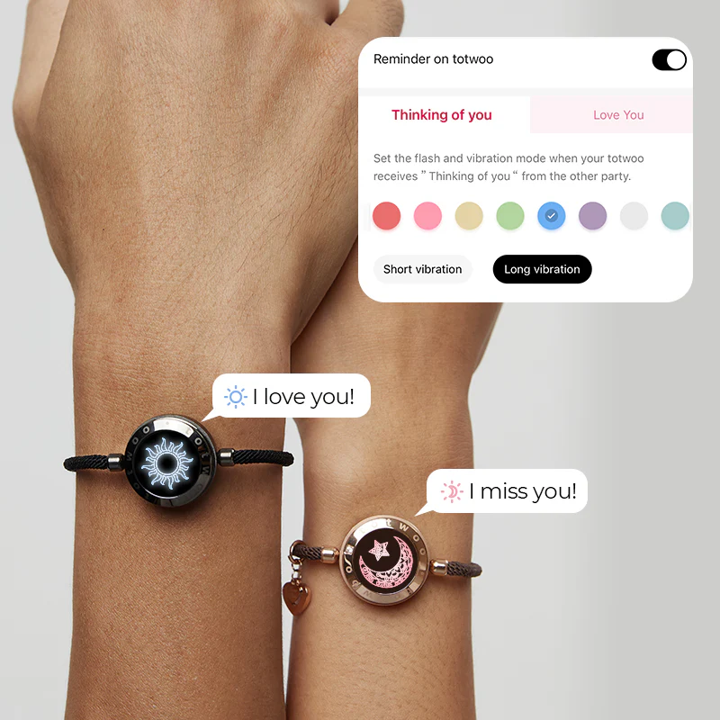 [Totwoo Signal Gift Box] Sun&Moon Touch Bracelets with Milan Rope - Image 5